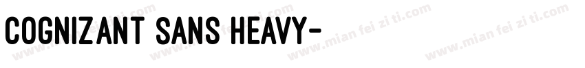 Cognizant Sans Heavy字体转换
